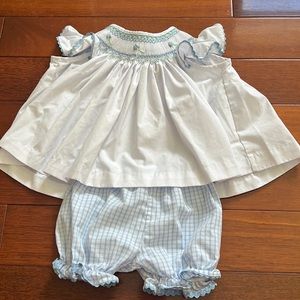Beaufort Bonnet smocked top and bloomer shorts